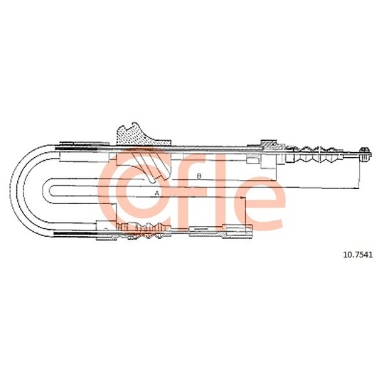 10.7541 - Cable, parking brake 