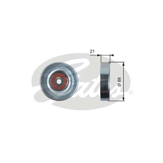 T36395 - Deflection/Guide Pulley, v-ribbed belt 