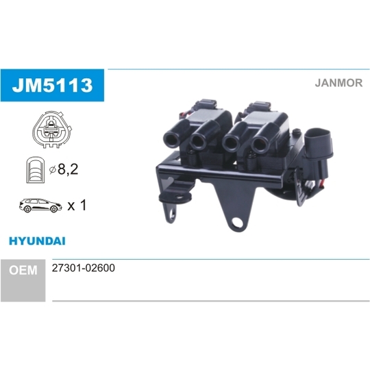 JM5113 - Ignition coil 