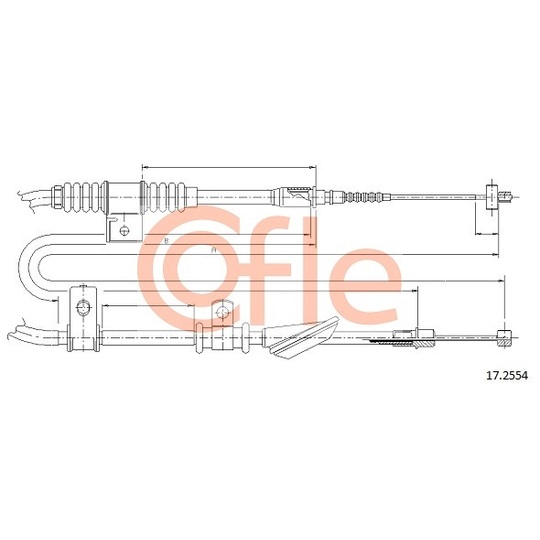 17.2554 - Cable, parking brake 