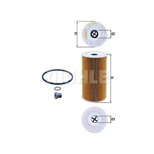 OX 365/1D - Oil filter 