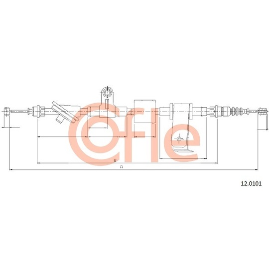 12.0101 - Cable, parking brake 
