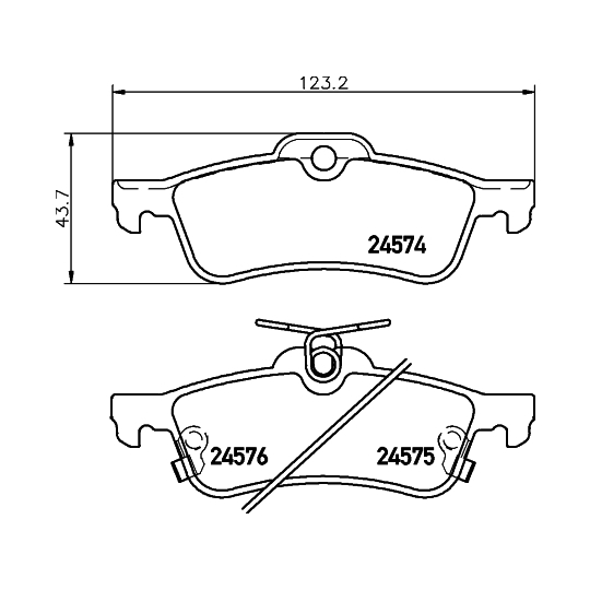 MDB2914 - Brake Pad Set, disc brake 