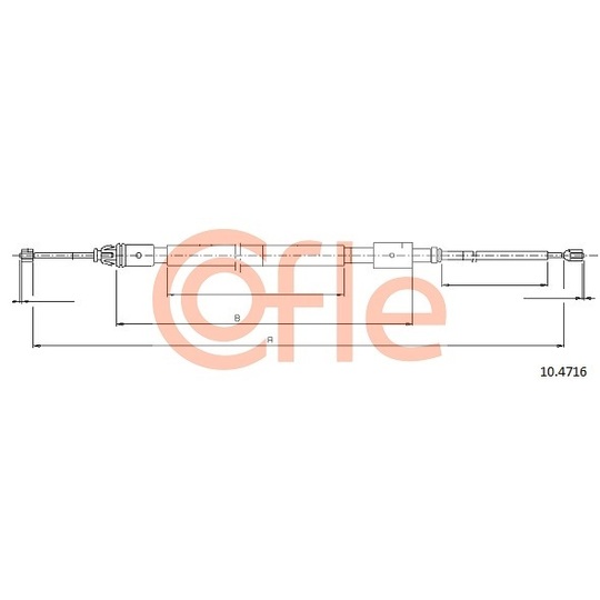 10.4716 - Cable, parking brake 