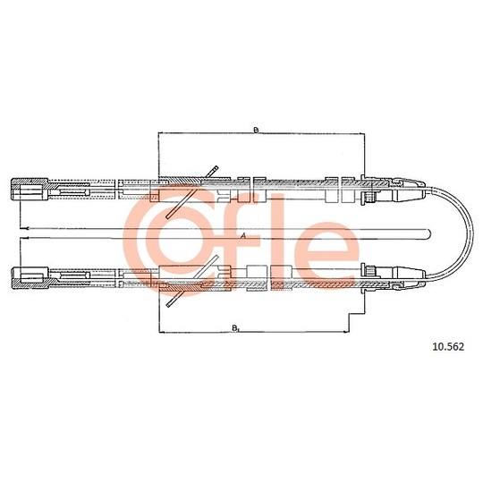 10.562 - Cable, parking brake 