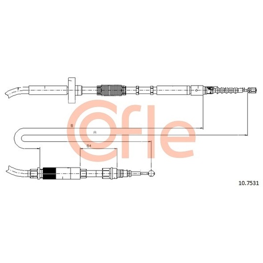 10.7531 - Cable, parking brake 