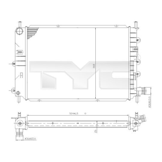 710-0035 - Kylare, motorkylning 