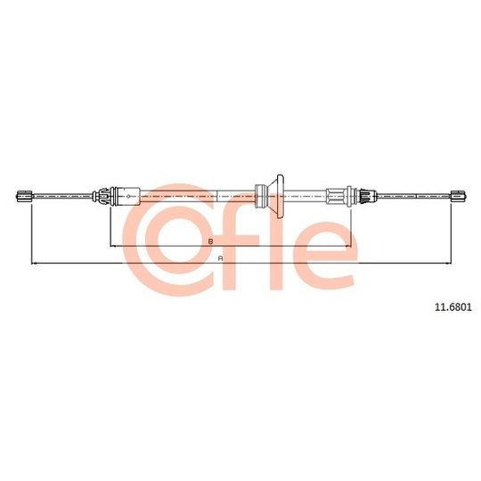 11.6801 - Cable, parking brake 