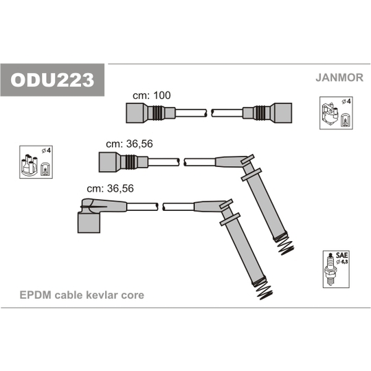 ODU223 - Süütesüsteemikomplekt 