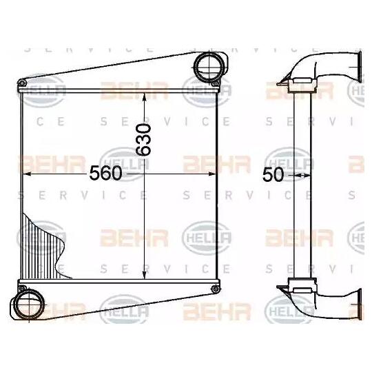 8ML 376 758-191 - Intercooler, charger 