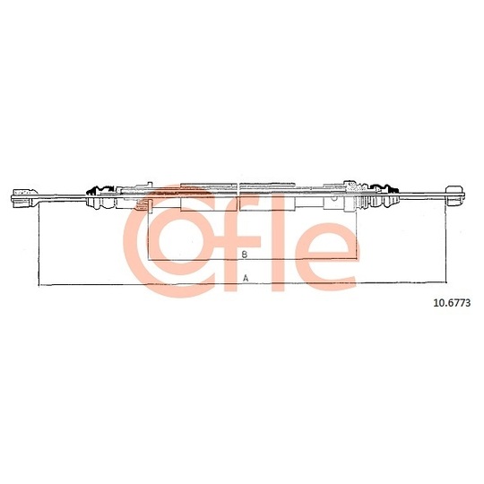 10.6773 - Cable, parking brake 