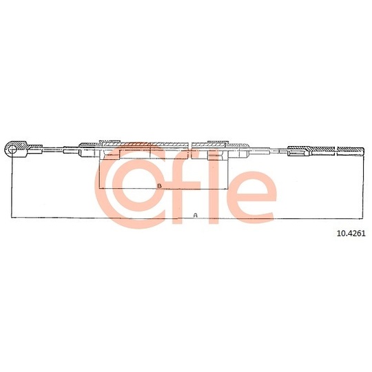 10.4261 - Cable, parking brake 