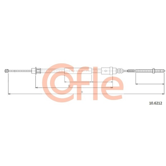 10.6212 - Cable, parking brake 