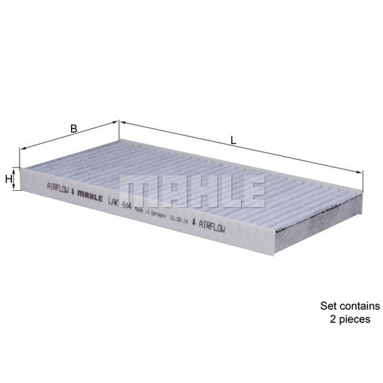 LAK 444/S - Filter, kupéventilation 