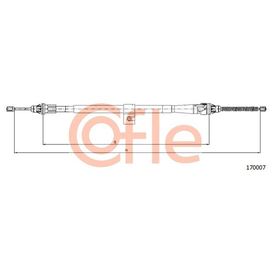 17.0007 - Cable, parking brake 
