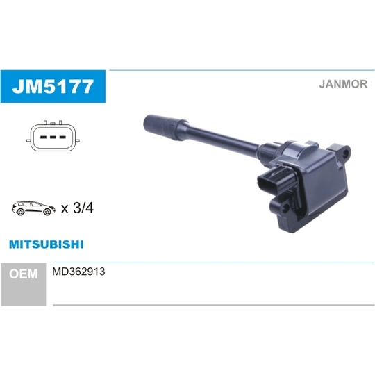 JM5177 - Ignition coil 