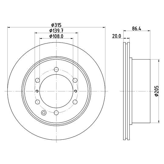 MDC2300 - Brake Disc 