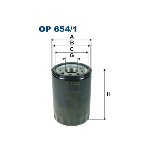 OP 654/1 - Oil filter 
