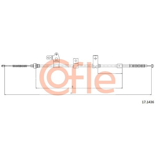 17.1436 - Cable, parking brake 