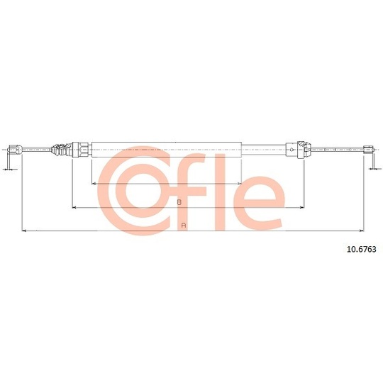 10.6763 - Cable, parking brake 
