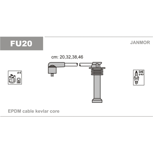 FU20 - Ignition Cable Kit 