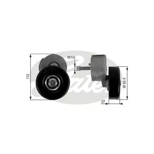 T38146 - Tensioner Pulley, v-ribbed belt 