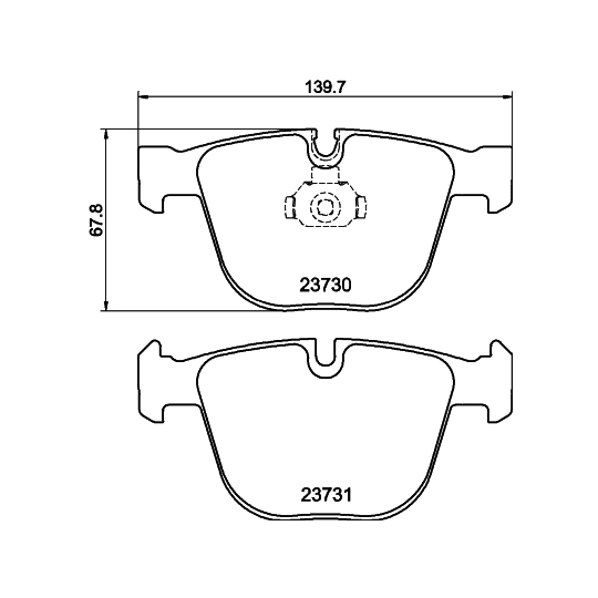 MDB2765 - Brake Pad Set, disc brake 