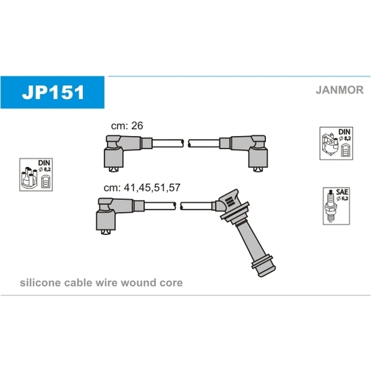 JP151 - Süütesüsteemikomplekt 