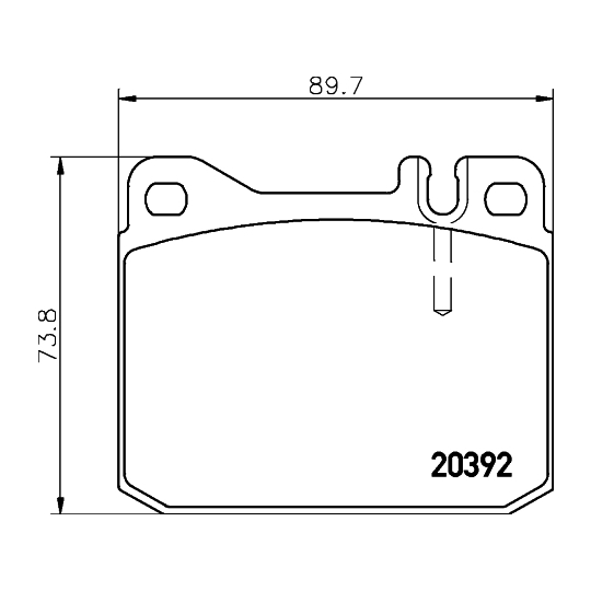 MDB1114 - Piduriklotsi komplekt, ketaspidur 