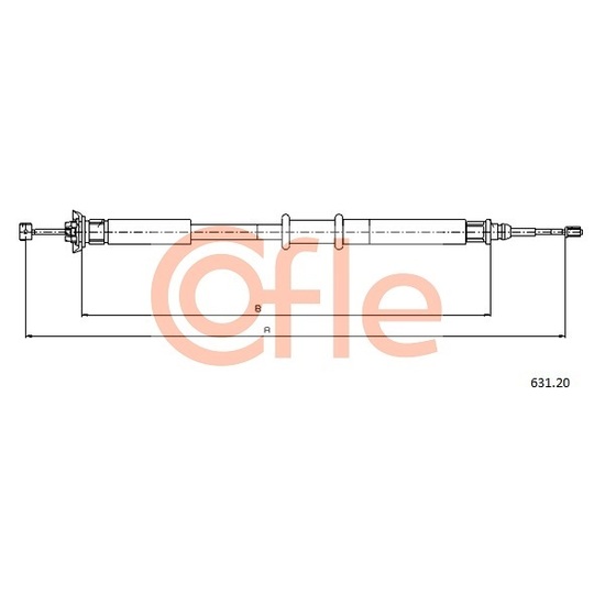 631.20 - Cable, parking brake 