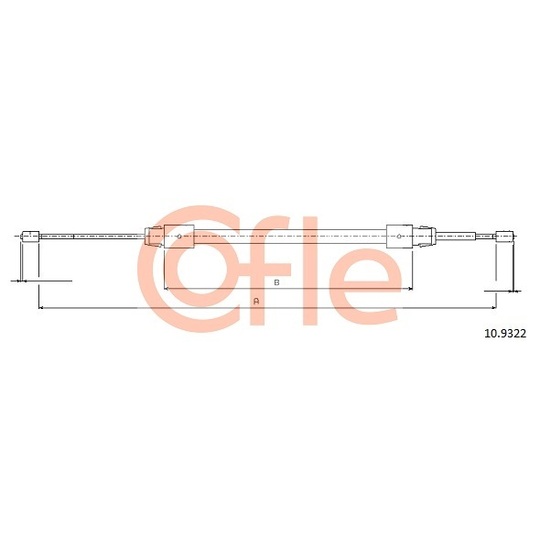 10.9322 - Cable, parking brake 