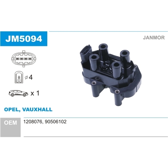 JM5094 - Ignition coil 
