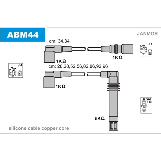 ABM44 - Sytytysjohtosarja 