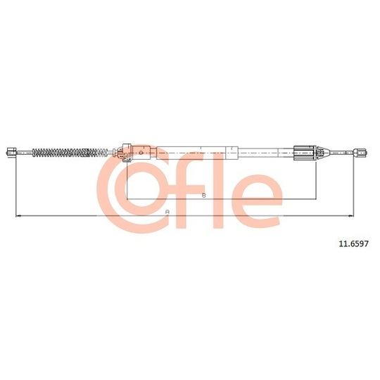 11.6597 - Cable, parking brake 