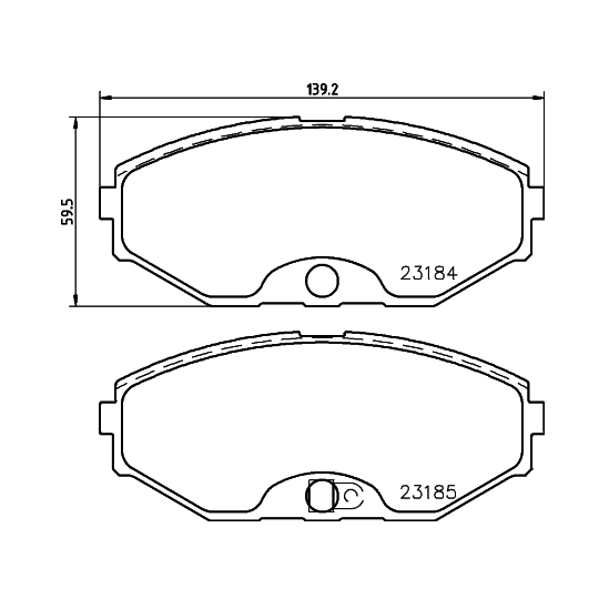 MDB1928 - Brake Pad Set, disc brake 