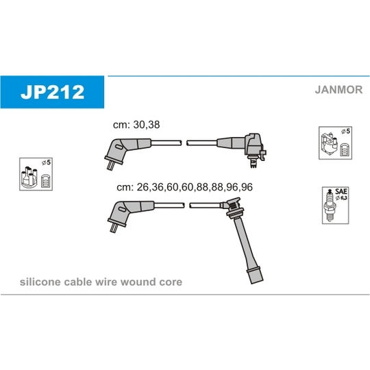 JP212 - Ignition Cable Kit 