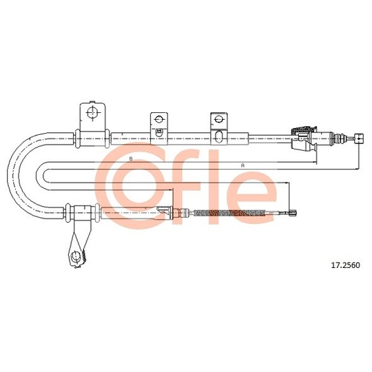 17.2560 - Cable, parking brake 