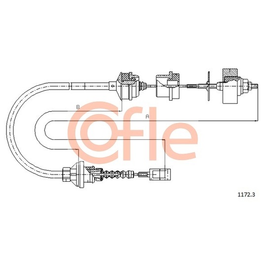 1172.3 - Clutch Cable 