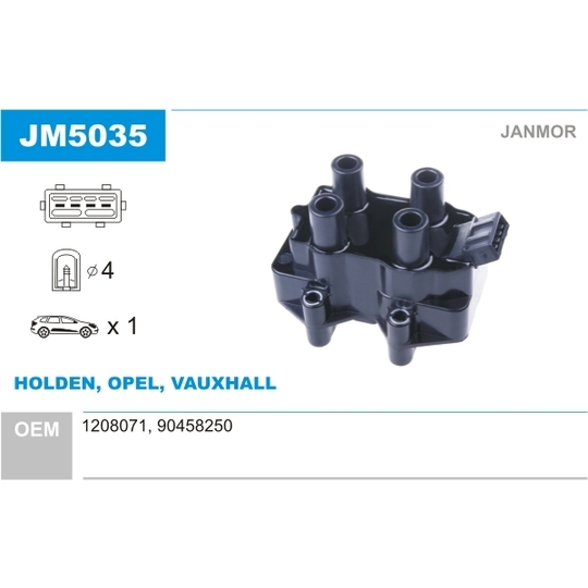 JM5035 - Ignition coil 