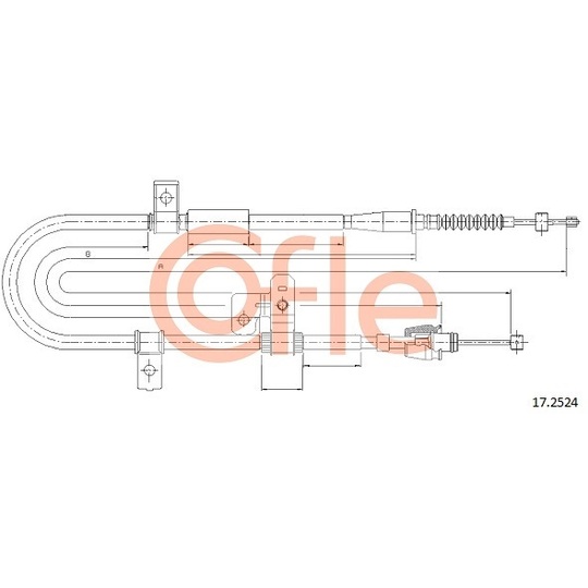 17.2524 - Cable, parking brake 