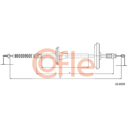 10.8595 - Cable, parking brake 