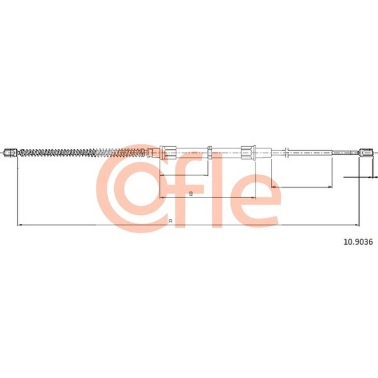 10.9036 - Cable, parking brake 