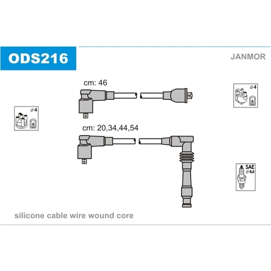 ODS216 - Ignition Cable Kit 