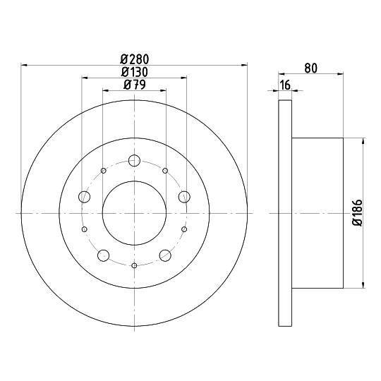 MDC1817 - Brake Disc 