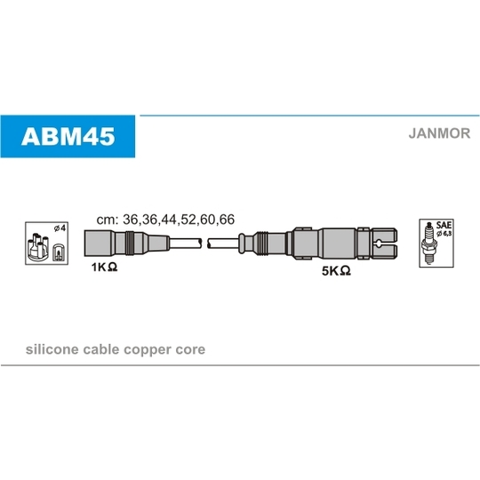 ABM45 - Ignition Cable Kit 