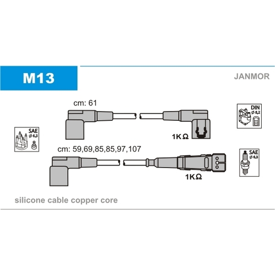 M13 - Süütesüsteemikomplekt 