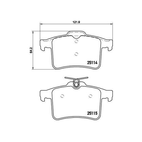 P 36 026 - Brake Pad Set, disc brake 