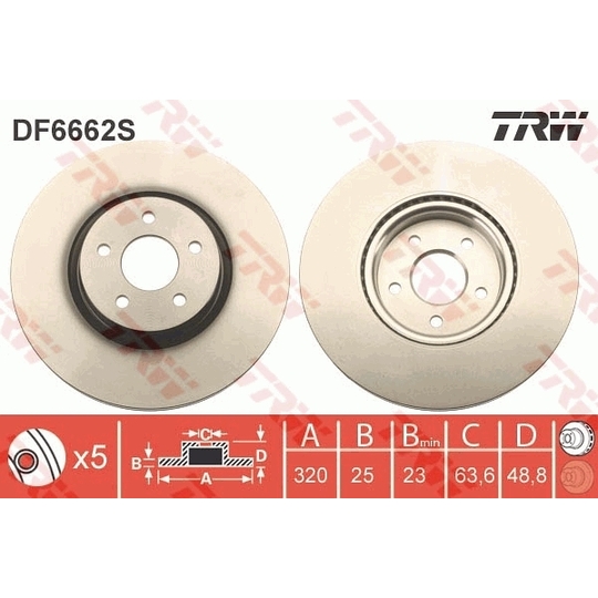 DF6662S - Brake Disc 