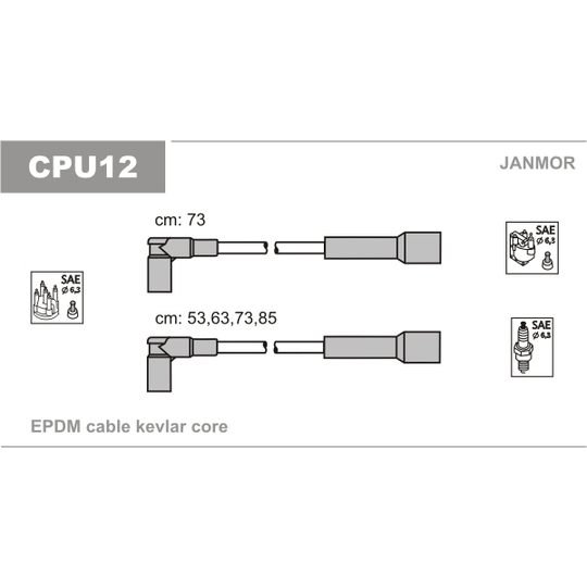 CPU12 - Ignition Cable Kit 