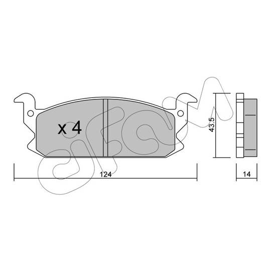 822-380-0 - Brake Pad Set, disc brake 